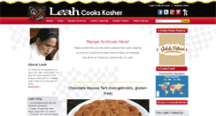 Desktop Screenshot of leahcookskosher.com