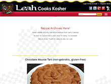 Tablet Screenshot of leahcookskosher.com